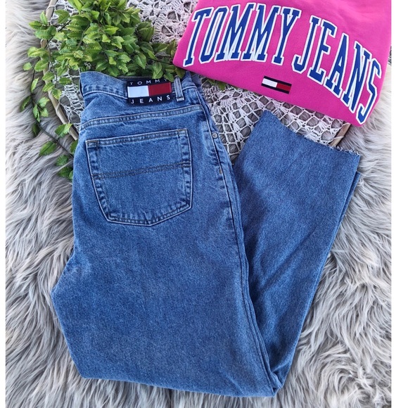 Tommy Hilfiger Denim - Tommy Hilfiger Vintage Hi Rise Raw Hem Mom Jeans